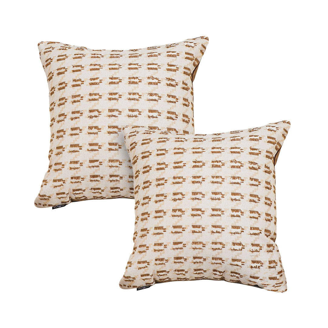 SOGA 2X 50cm Geometric Embroidered Decorative Throw Pillow