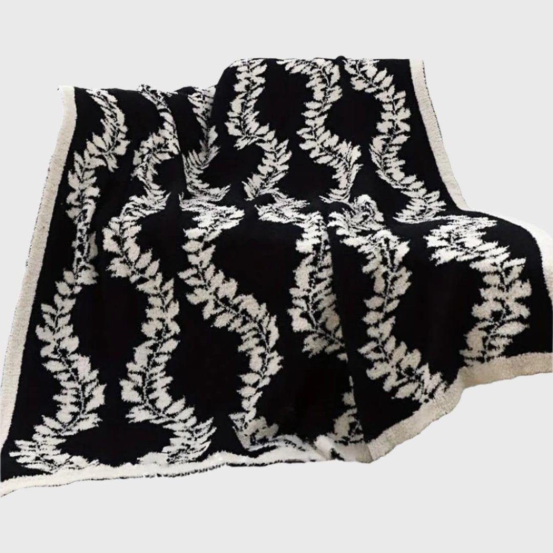 130x170cm Throw Blanket Retro Vine Pattern