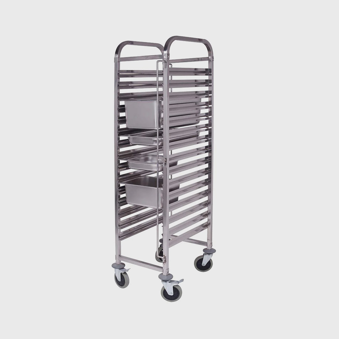 Gastronorm Trolley 16 Tier Stainless Steel Suits GN 1/1 Pans
