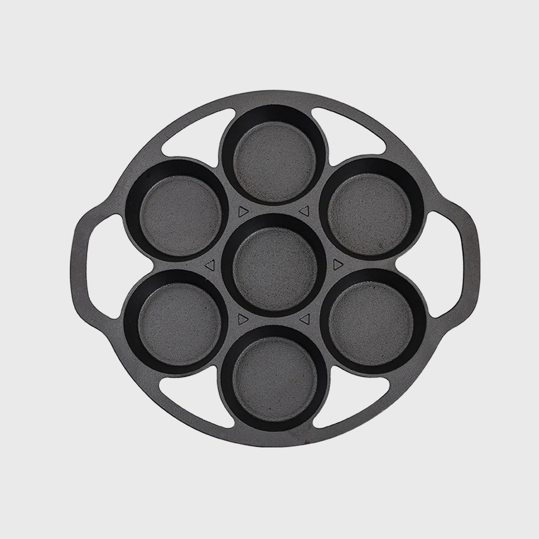 32cm Cast Iron Takoyaki Maker 7 Hole Mold