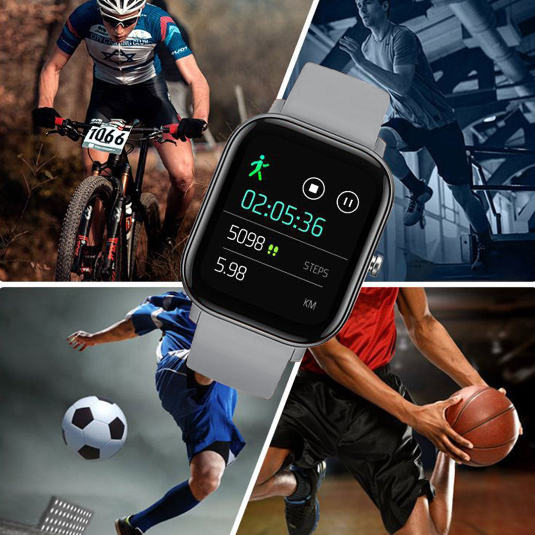 Waterproof Smart Watch Heart Rate Monitor P8 Grey