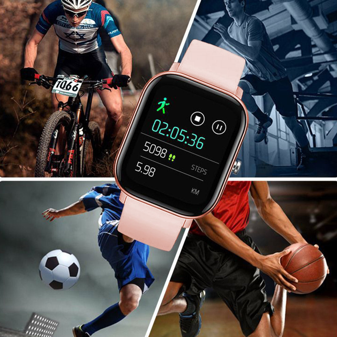 Waterproof Smart Watch Heart Rate Monitor P8 Gold