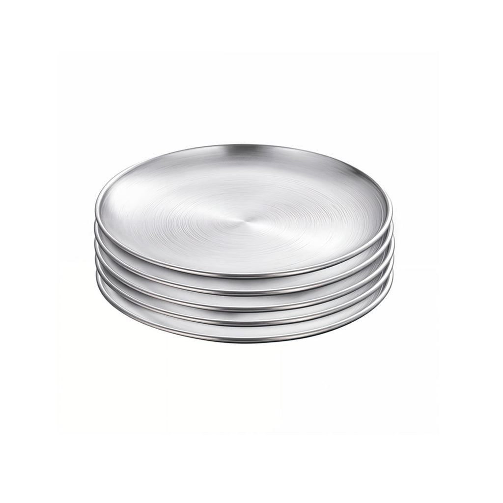 17cm Premium Silver Grilling Plate Heat Resistant for BBQs Cooking Kitchen Essential