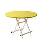 Yellow Round Dining Table
