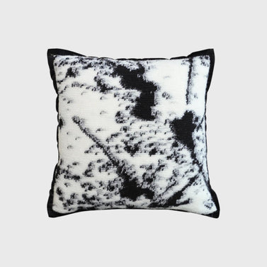 50cm Throw Pillow  Black and White Leopard Thick Premium Polyester Fiber