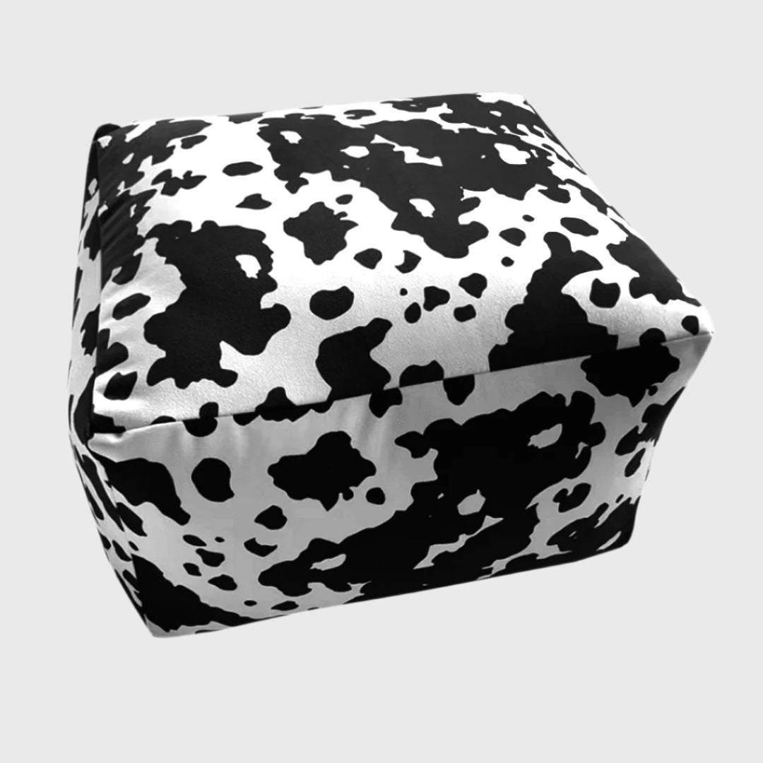 55x35cm Squared Soft Pouffe Seat Cushion Elegant Home