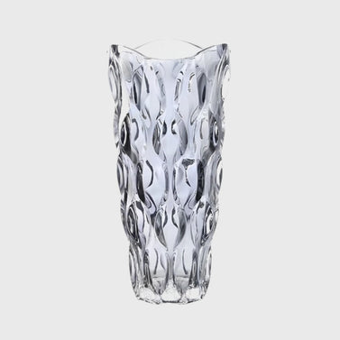 SOGA 30cm Glass Grey Vase Crystal VASE Thick Modern Home Decor