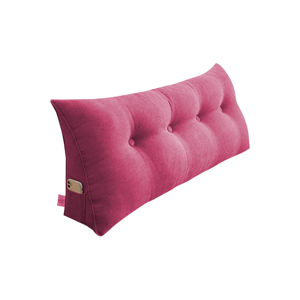 SOGA 120cm Crabapple Red Wedge Bed Cushion