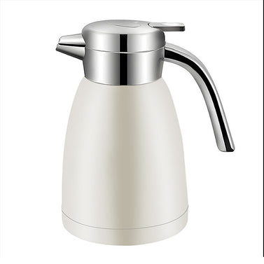 1.2L Stainless Steel Water Bottle White