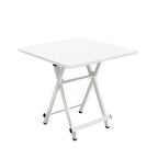 White Dining Table with Lacquered Legs