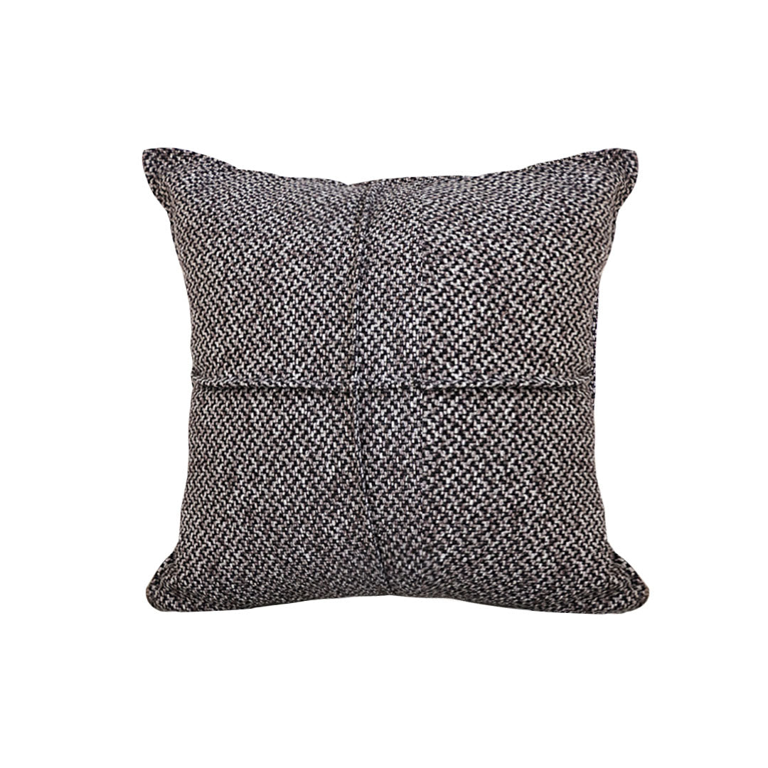 SOGA 45cm Herringbone Textured Woven Square Throw Pillow