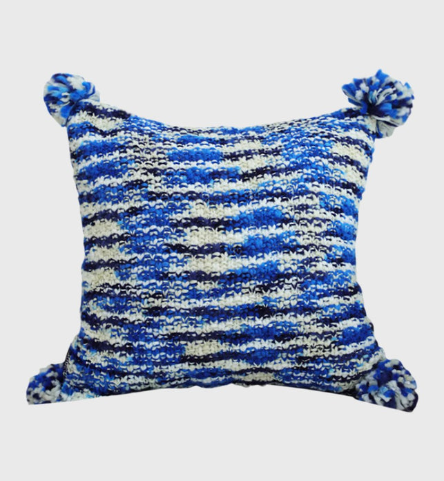 45cm Throw Pillow Deep Sea Blue Gradient