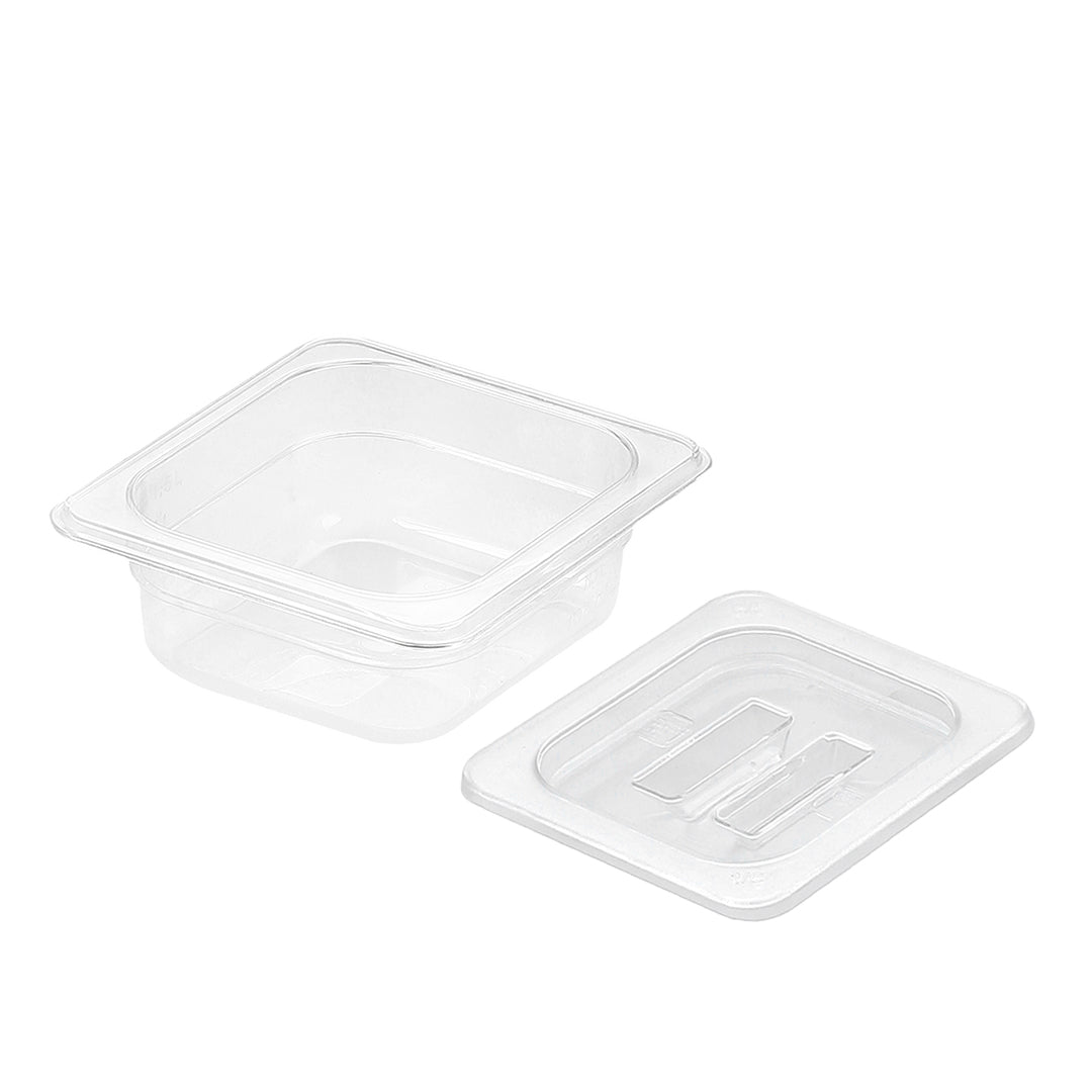 65mm Clear GN Pan 1/6 Food Tray with Lid
