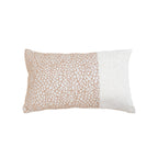 SOGA 35cm Contemporary Beige Two-Tone Block Design Throw Pillow