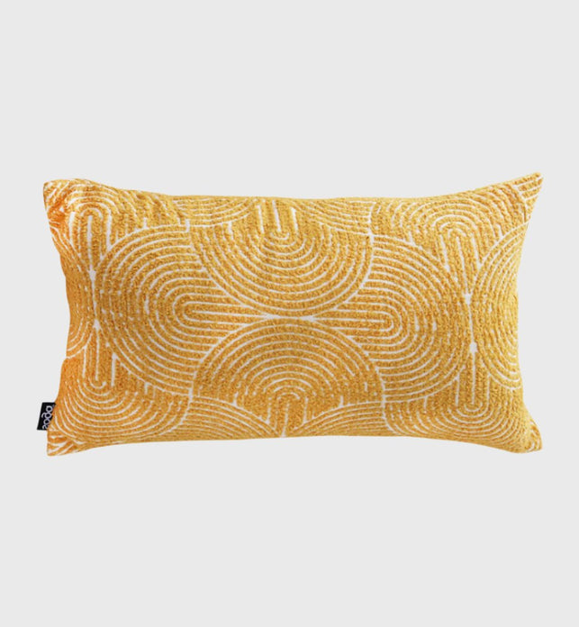 35cm Mustard Yellow Throw Pillow Geometric