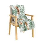SOGA Tropical Leaf Print Throw Blanket 130x180cm Soft Polyester