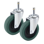 2 x 4" Polyurethane Swivel Castor Wheels