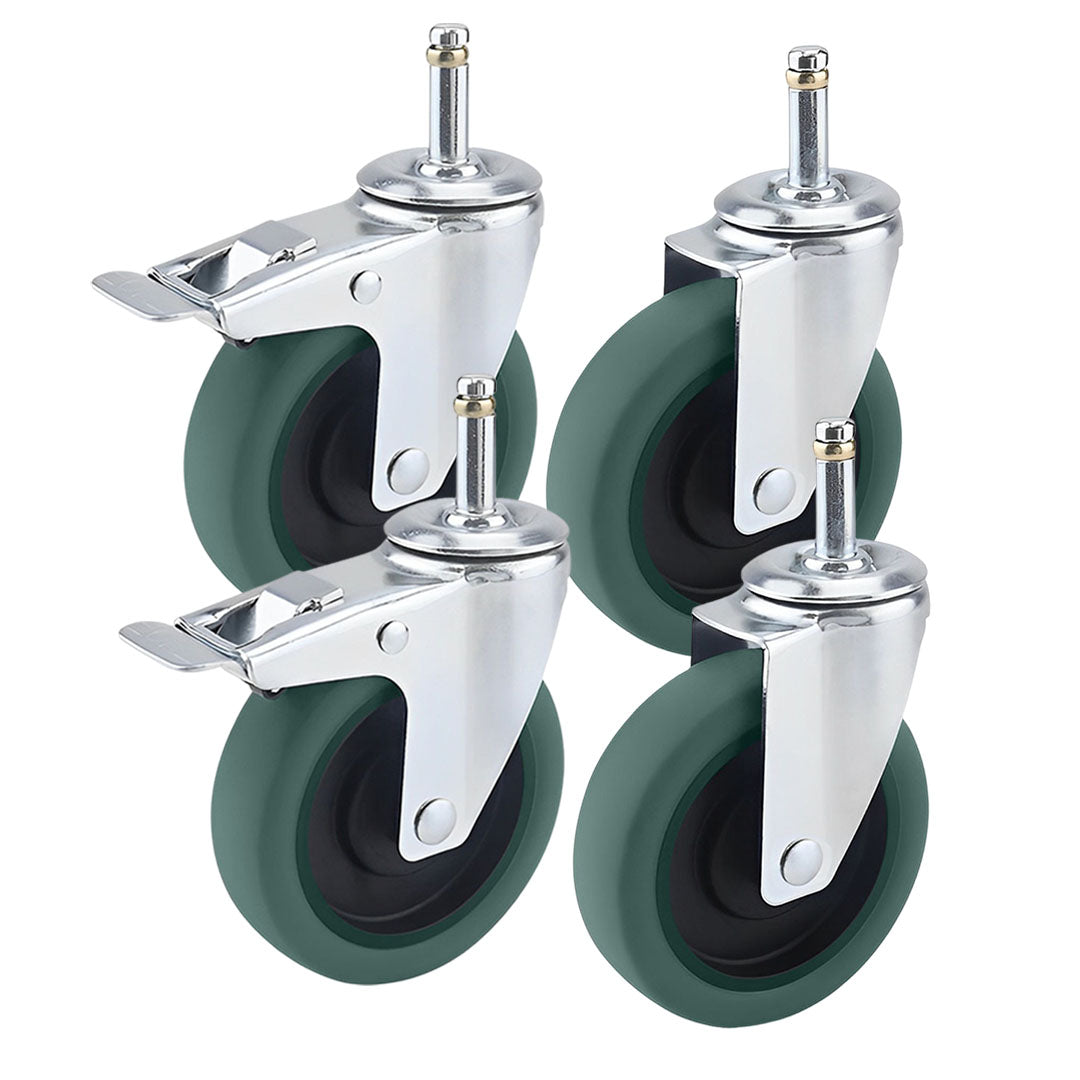 4" Swivel Castor Wheels with 2 Lock Brakes Casters