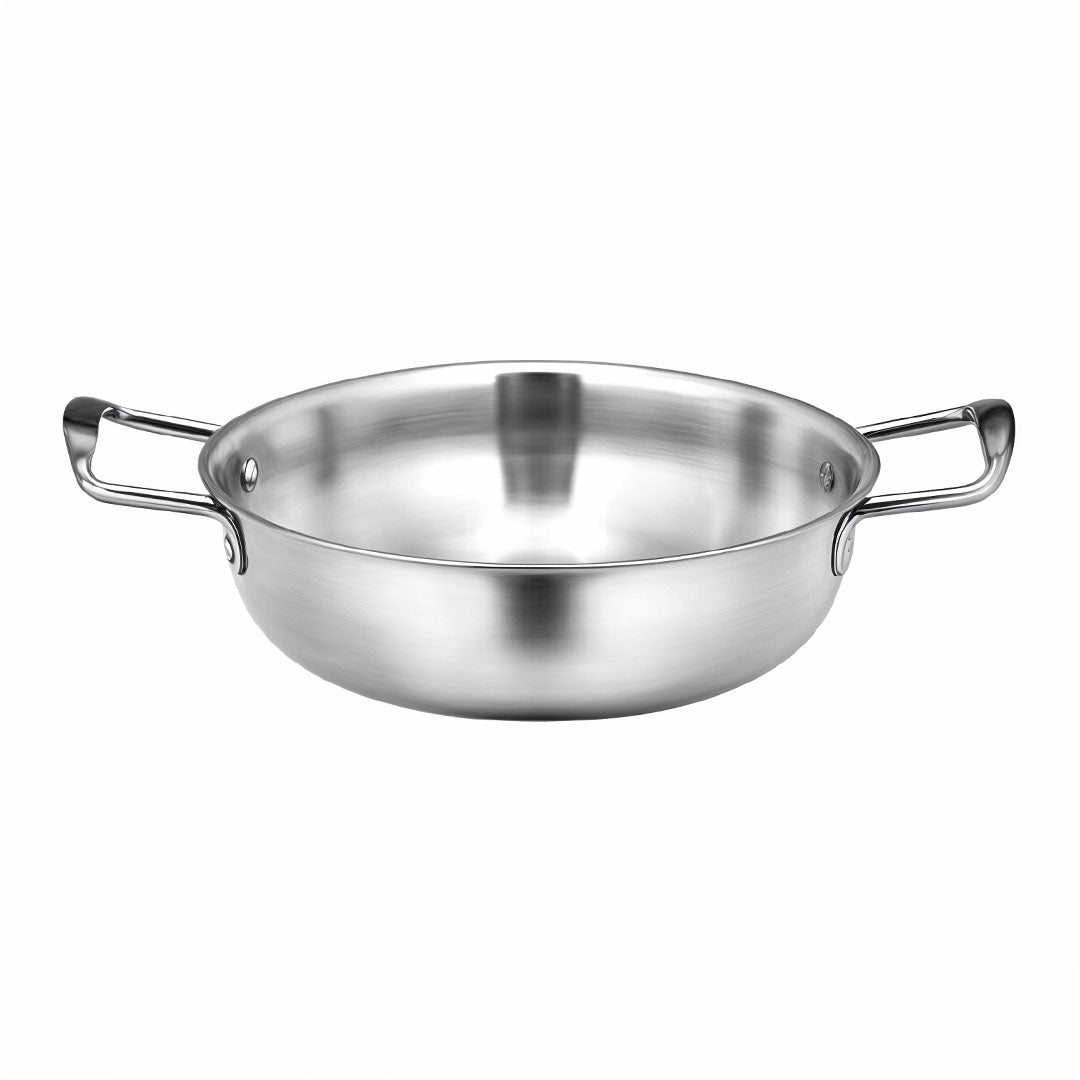 22cm  Premium Silver Seafood Dry Pot Stockpot Versatile and Durable Kitchen Essential