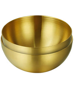 SOGA 20cm Gold Salad Bowl with Model 201 Elegant and Durable Kitchen Essential