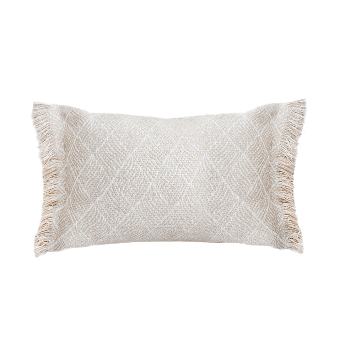 SOGA 35cm Natural Woven Fringe Throw Pillows