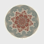 SOGA 90cm Mandala Round Rug Boho Design Hippie Area Rug Anti-slip Doormat Home Decor