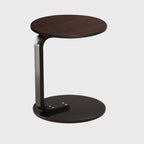 50cm Wood Board Mini Side Table Movable Lightweight w/ Black Frame