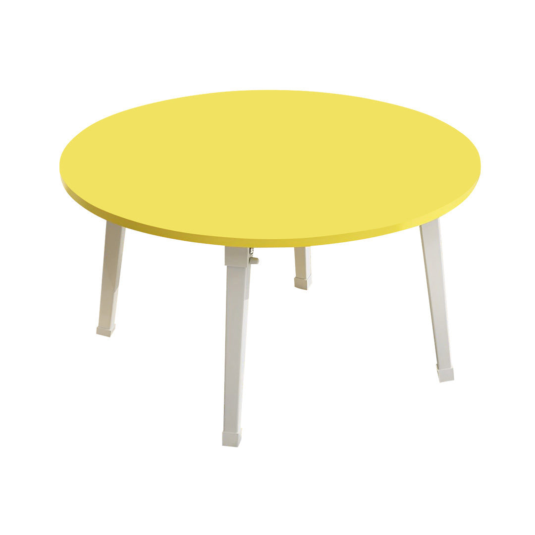 Yellow Portable Round  Floor Table