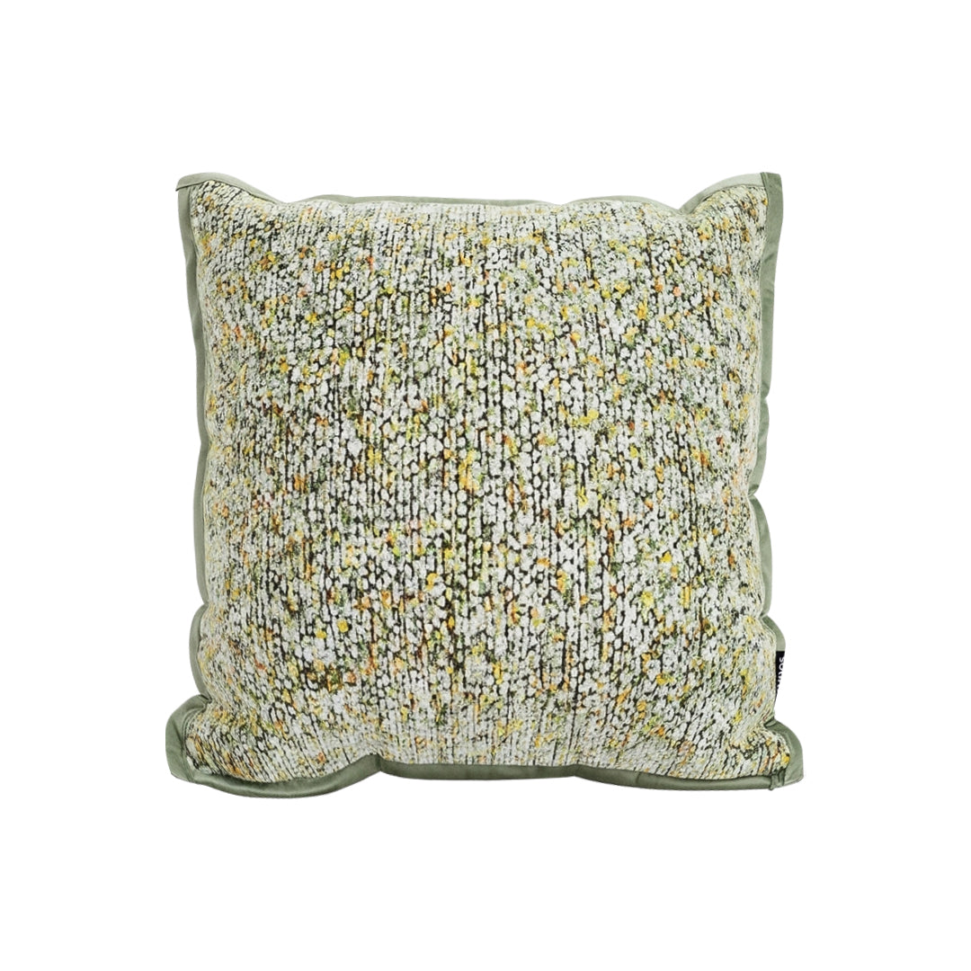 SOGA Woven Cushion 45cm Green Yellow Multi-Color Textured Decorative Throw Pillow