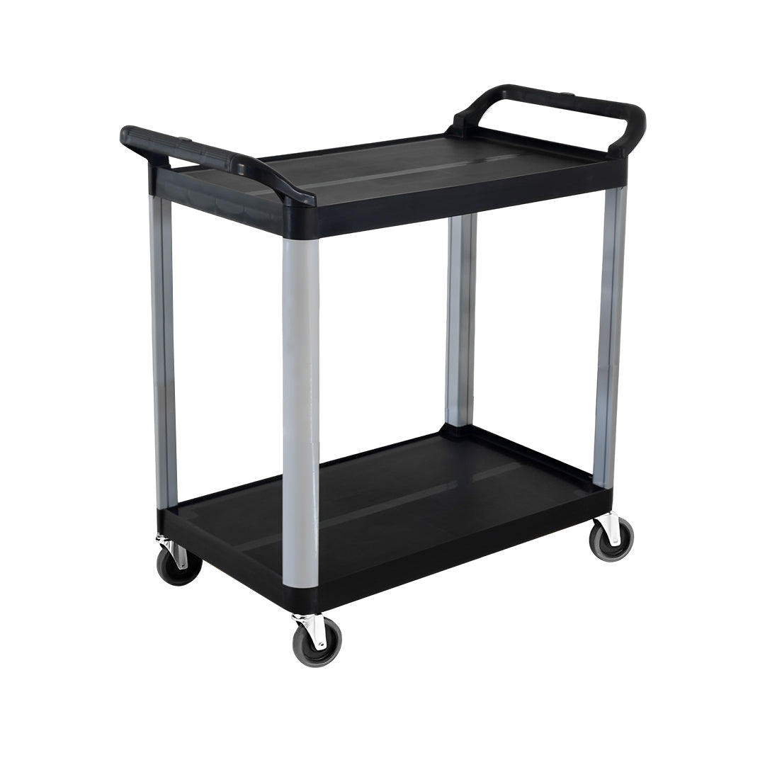 2 Tier Multifunctional Utility Cart 950x500x940mm Black