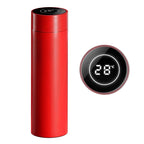 500ML Smart Thermometer Bottle Vacuum Flask  Red