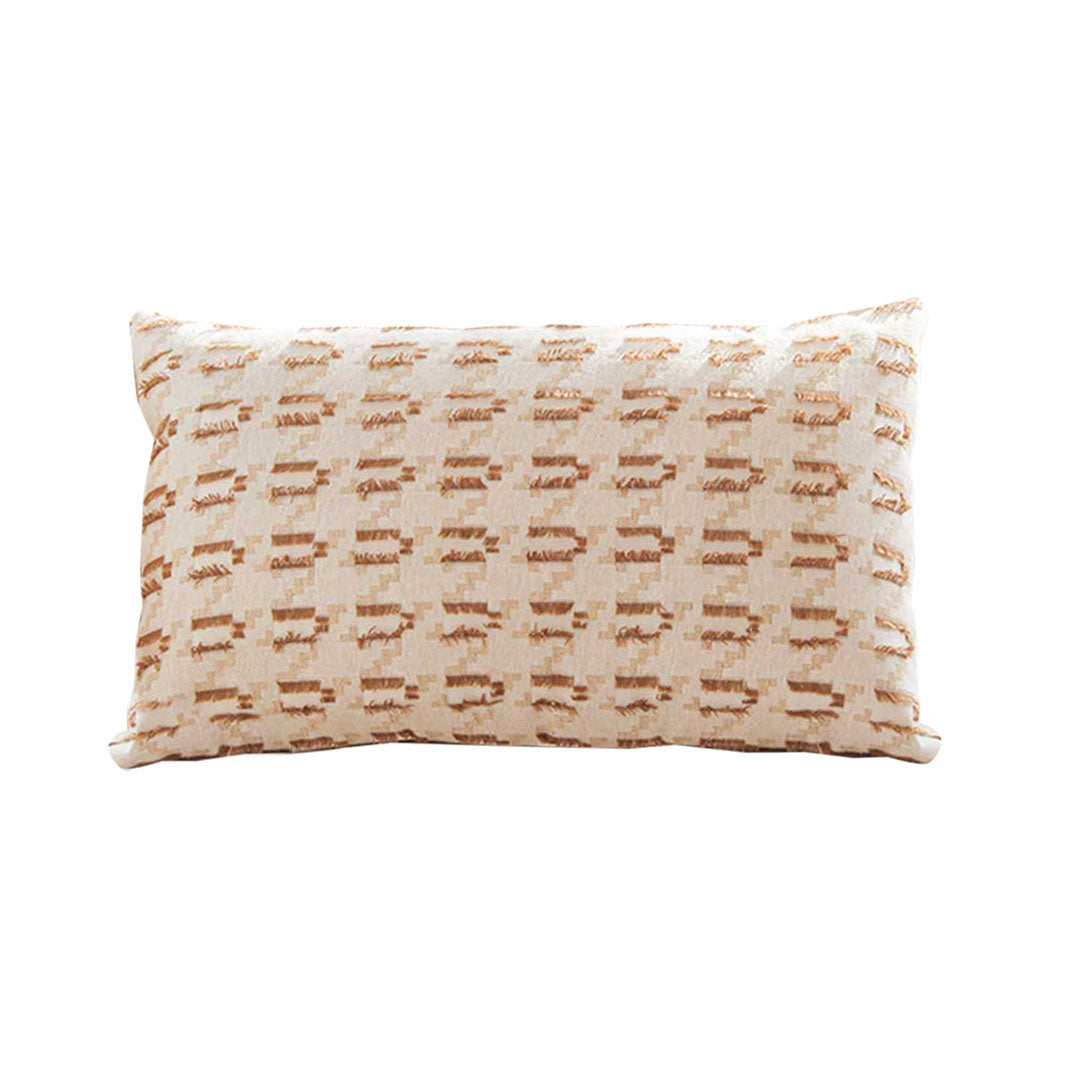 SOGA 35cm Embroidered Geometric Throw Pillow