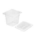 150mm Clear GN Pan 1/6 Food Tray with Lid