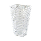 SOGA 28cm Handcrafted Clear Glass Vase Classic Design for Home Decor