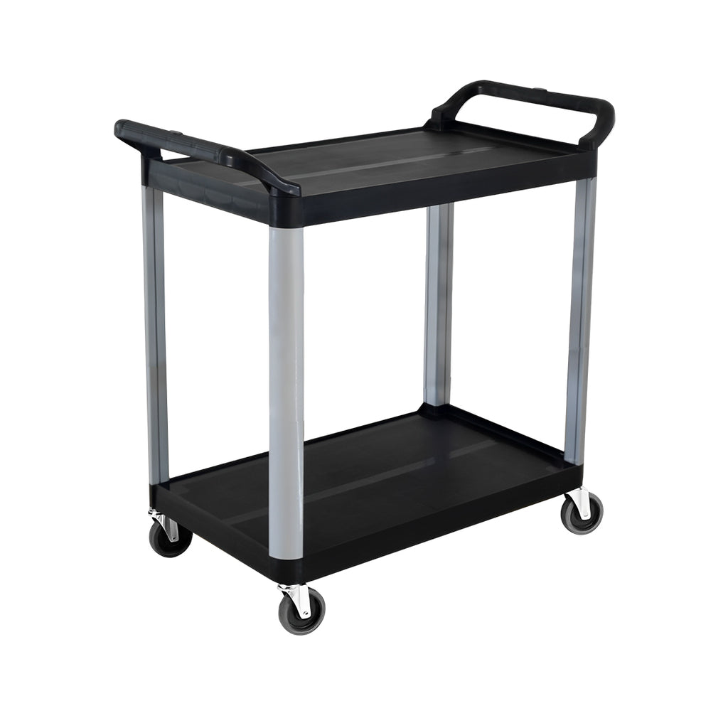 2 Tier Multifunctional Utility Cart 845x430x940mm Black