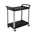 2 Tier Multifunctional Utility Cart 845x430x940mm Black
