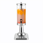 Single 3L Silver Stainless Steel Beverage Dispenser