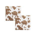 SOGA 2X 45cm Brown Cow Print Soft Leaning Plush Backrest Seat Pillow