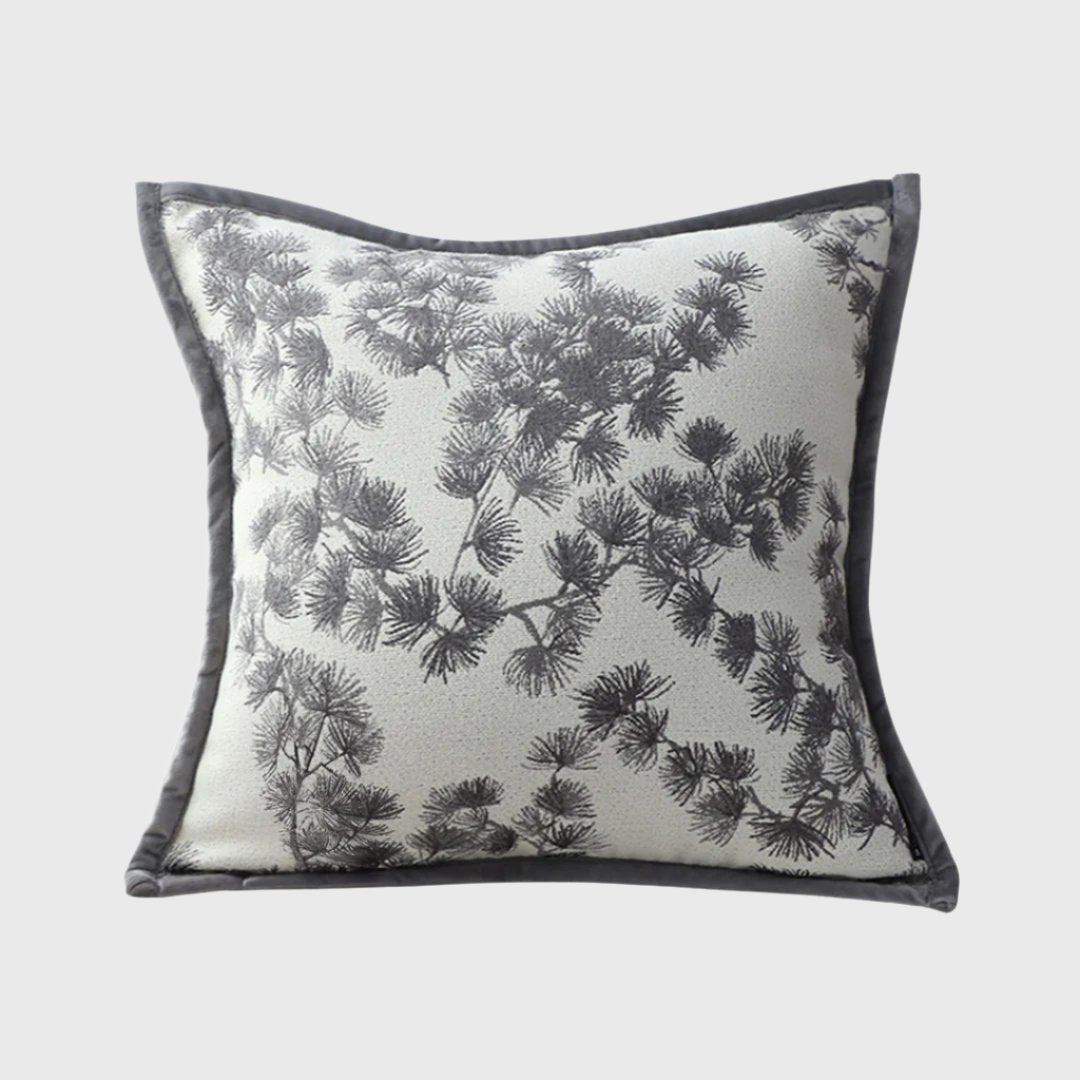 45cm Throw Pillow Black and White