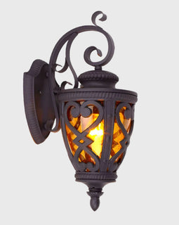 Vintage Lantern 57cm Outdoor Antique Bronze Wall Sconce