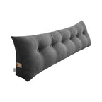 SOGA 180cm Dark Grey Triangular Wedge Bed Pillow Headboard