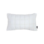 SOGA 30cm White Quilted Grid Pattern Decorative Throw Pillow