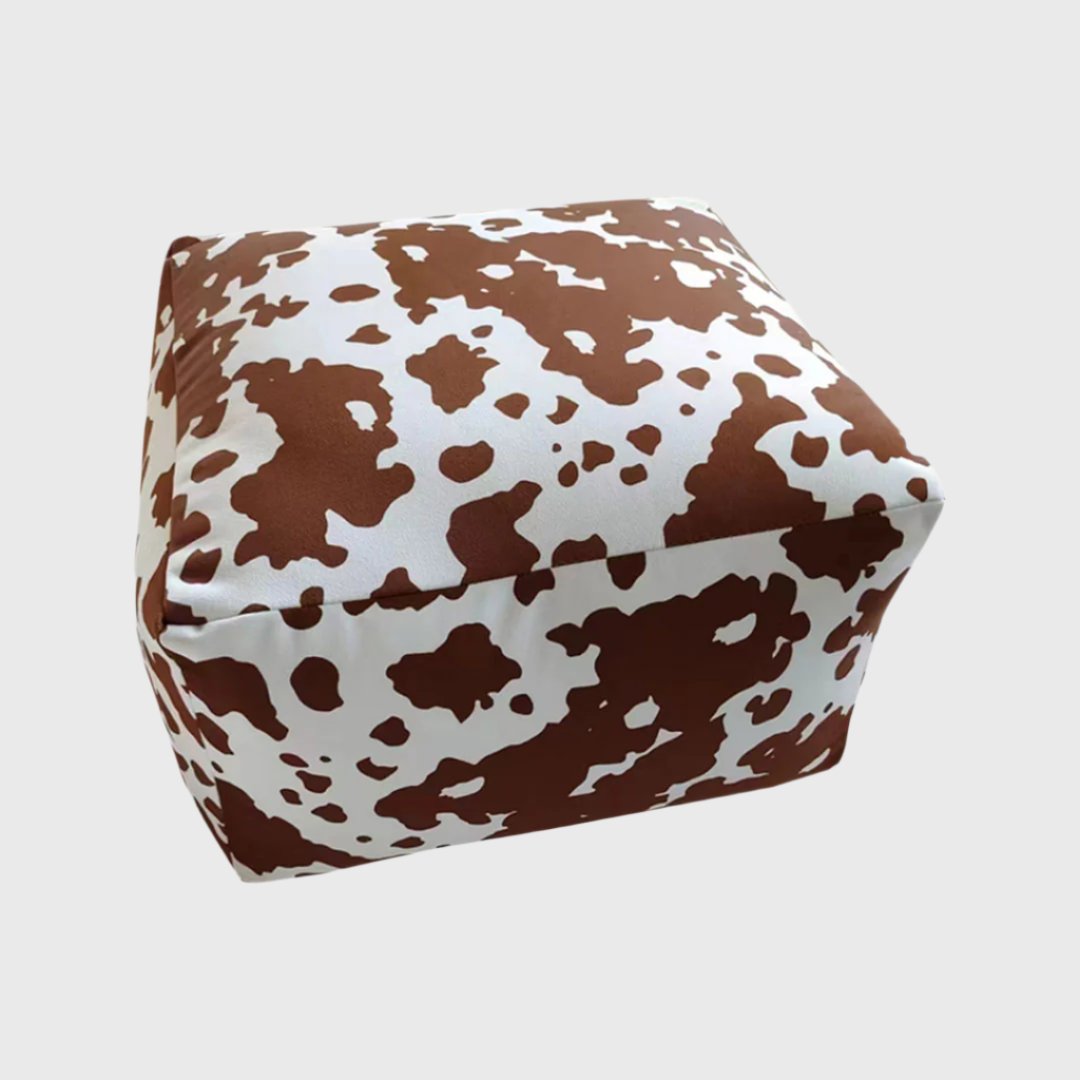 55x35cm Squared Soft Pouffe Seat Cushion Elegant Home Accent