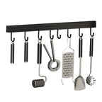 41cm Wall Mounted Kitchen Utensil Storage Rack Hooks