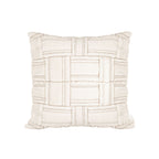 SOGA 45cm Bohemian Winter White Tufted Grid Pattern Decorative Throw Pillow
