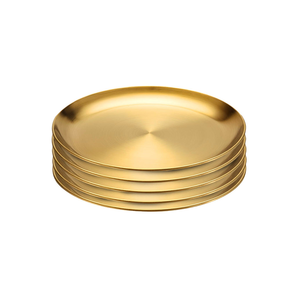 20cm Premium Gold Grilling Plate - Durable, Heat-Resistant, Perfect for BBQs and Outdoor