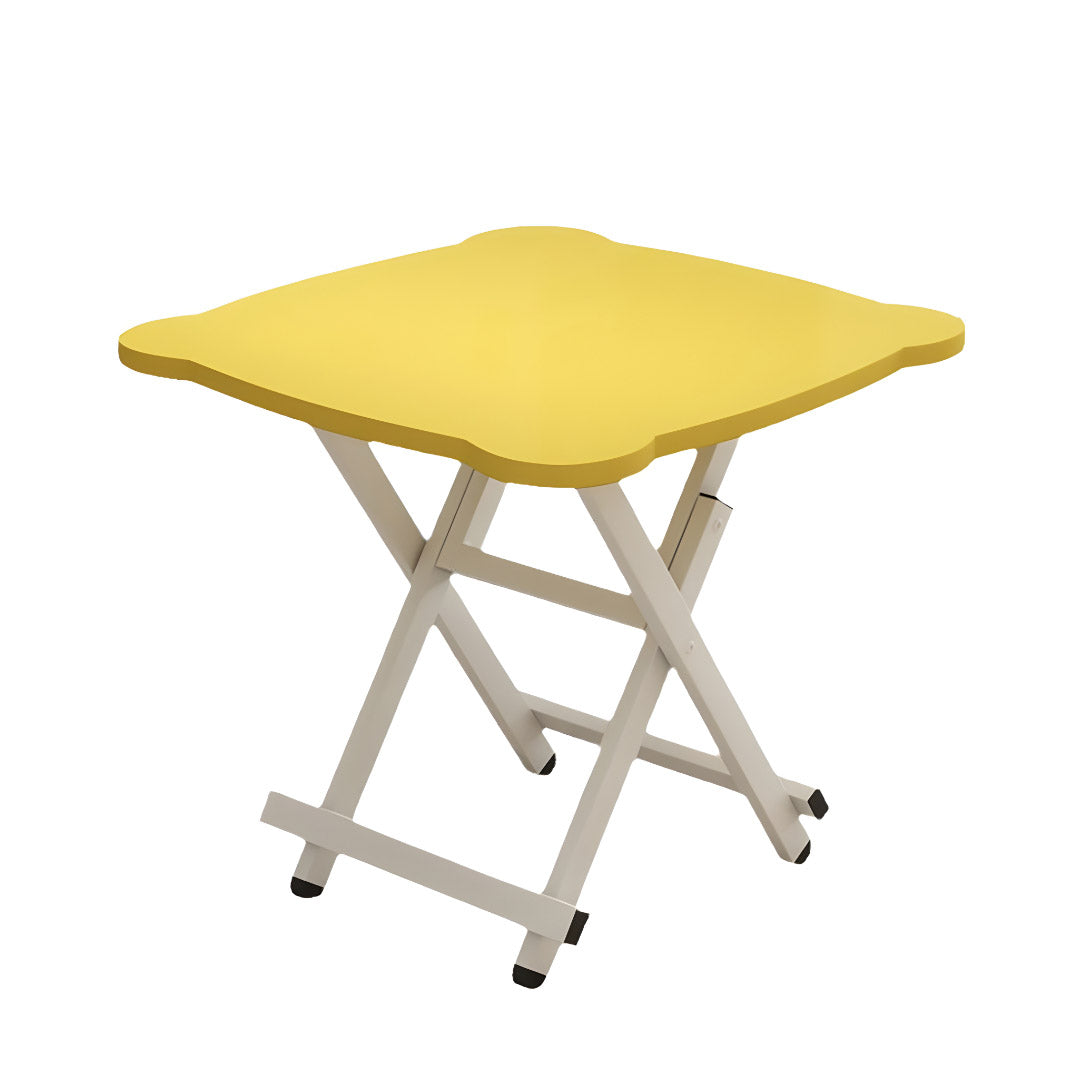 Yellow Minimalist Cat Ear Folding Table
