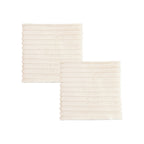 SOGA 2X 45cm Cream Corduroy Soft Leaning Plush Backrest Seat Pillow