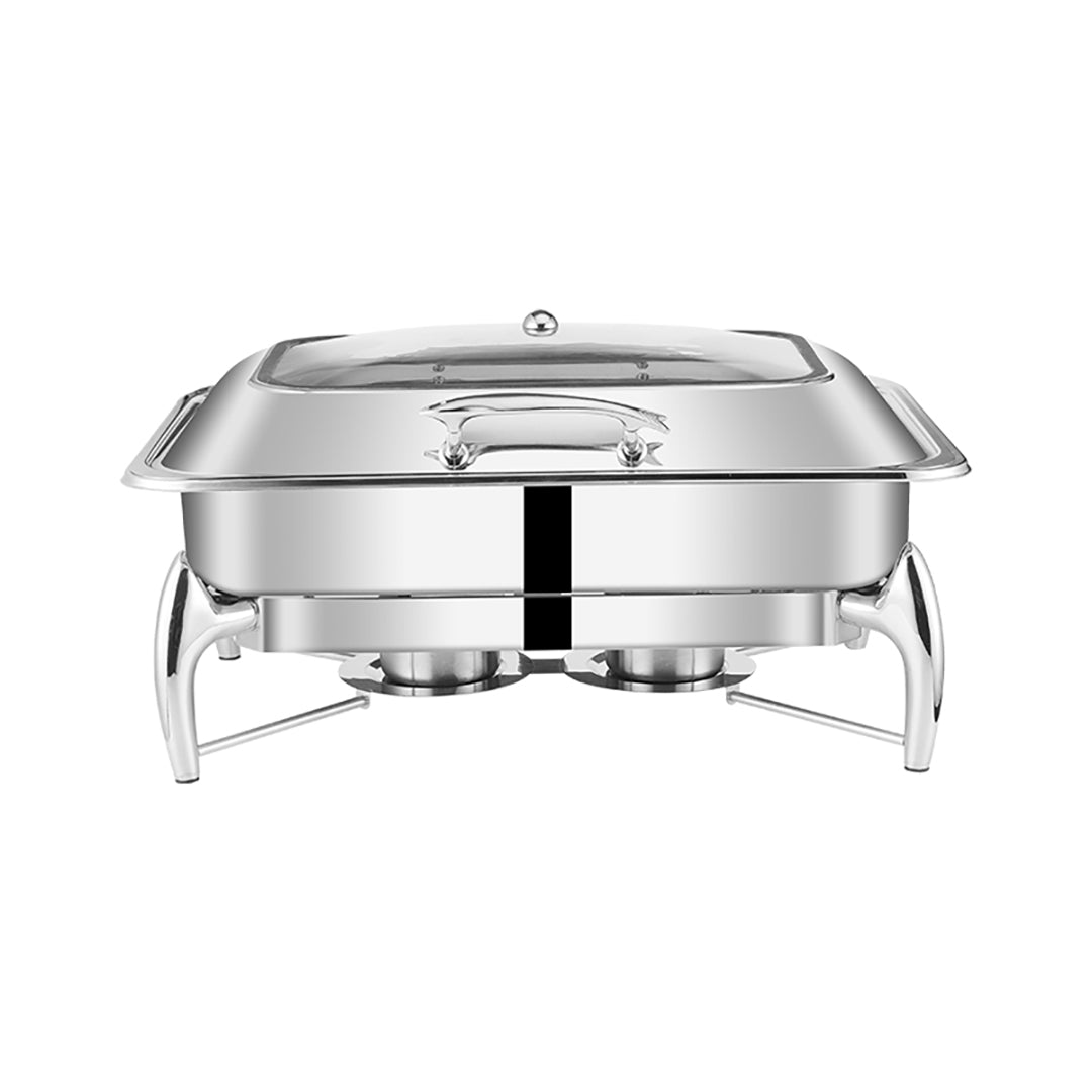 Stainless Steel Rectangular Chafing Dish with Top Lid