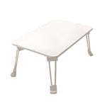 White Portable Bed Table With Cup-Holder